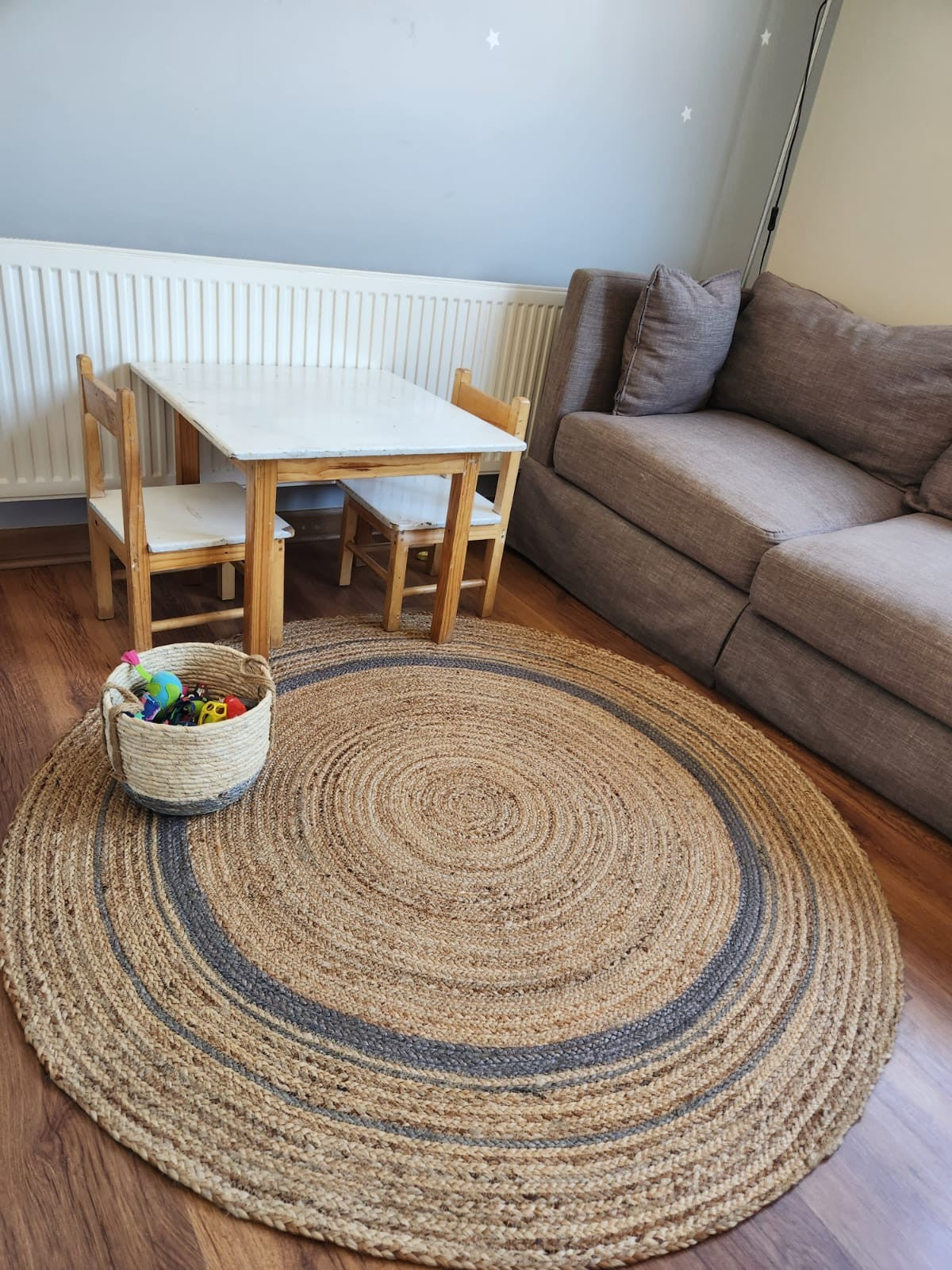 Alfombra Yute Chennai Gris