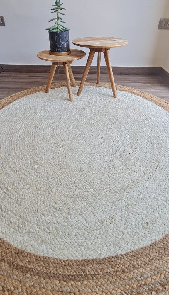 Alfombra Yute Jaipur Blanca