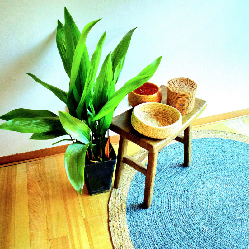 Alfombra Yute Jaipur Turquesa