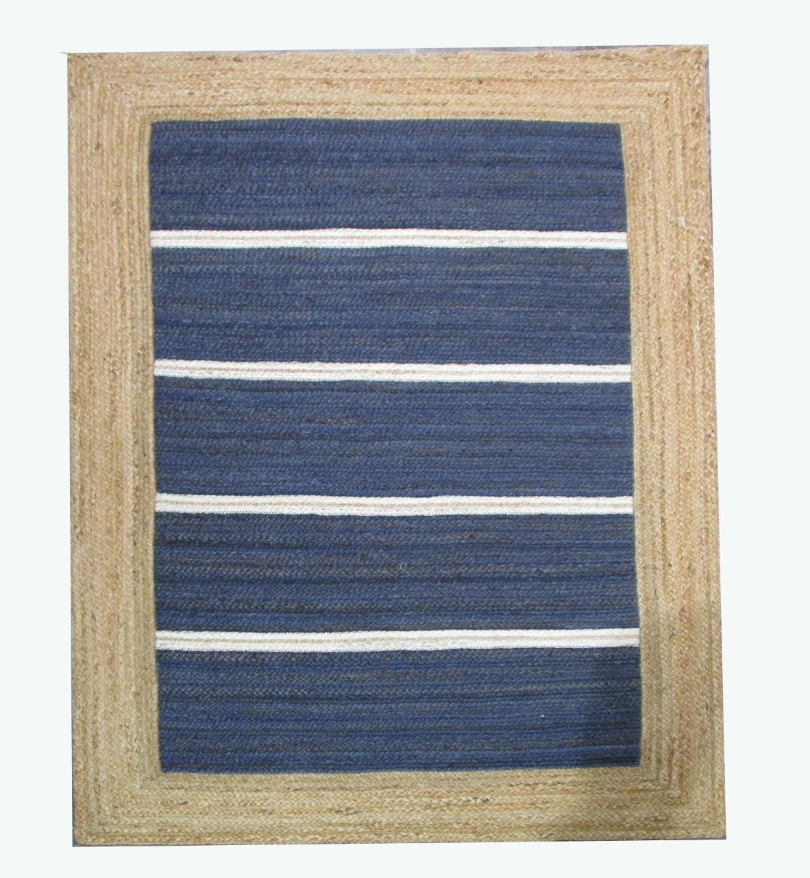 Alfombra Yute Kanchipuram Azul Marino