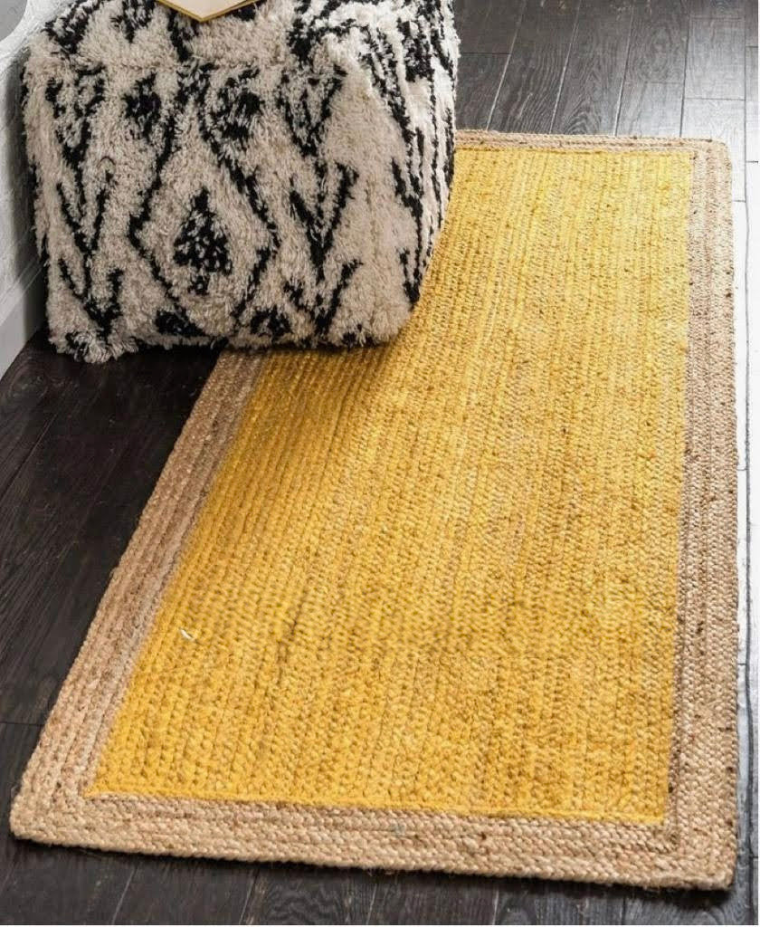 Alfombra Yute Kolkata Amarilla