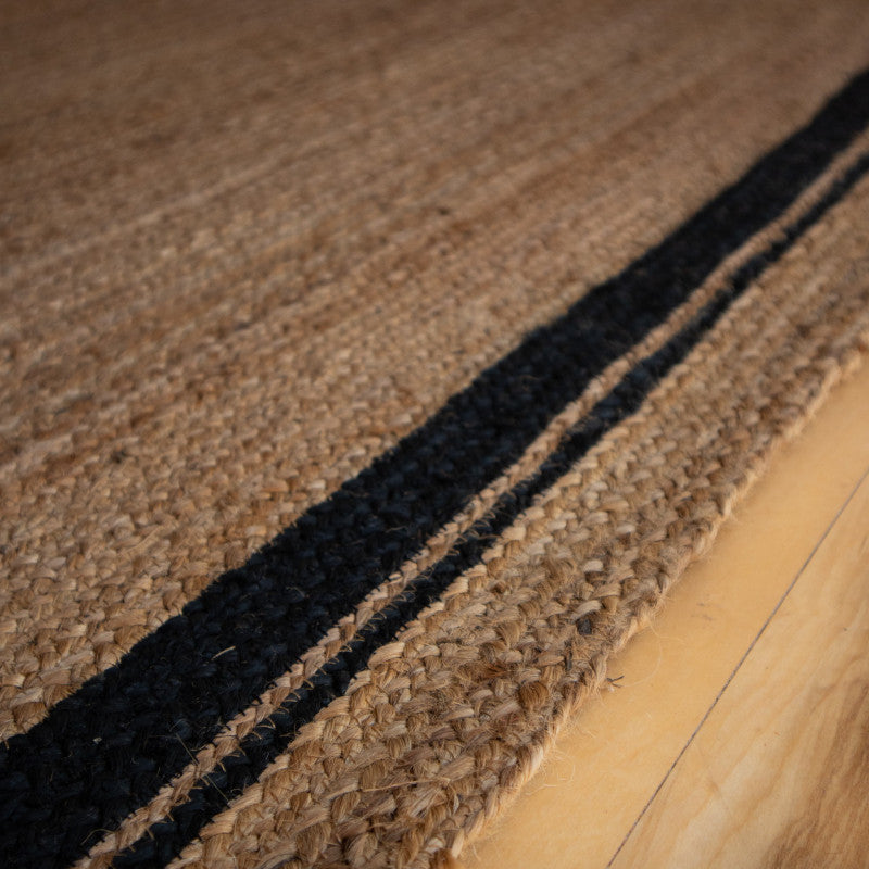 Alfombra Yute Nawa Negra