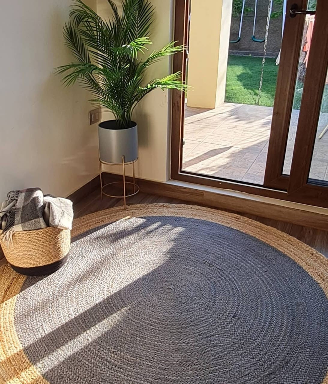 Alfombra Yute Jaipur Gris