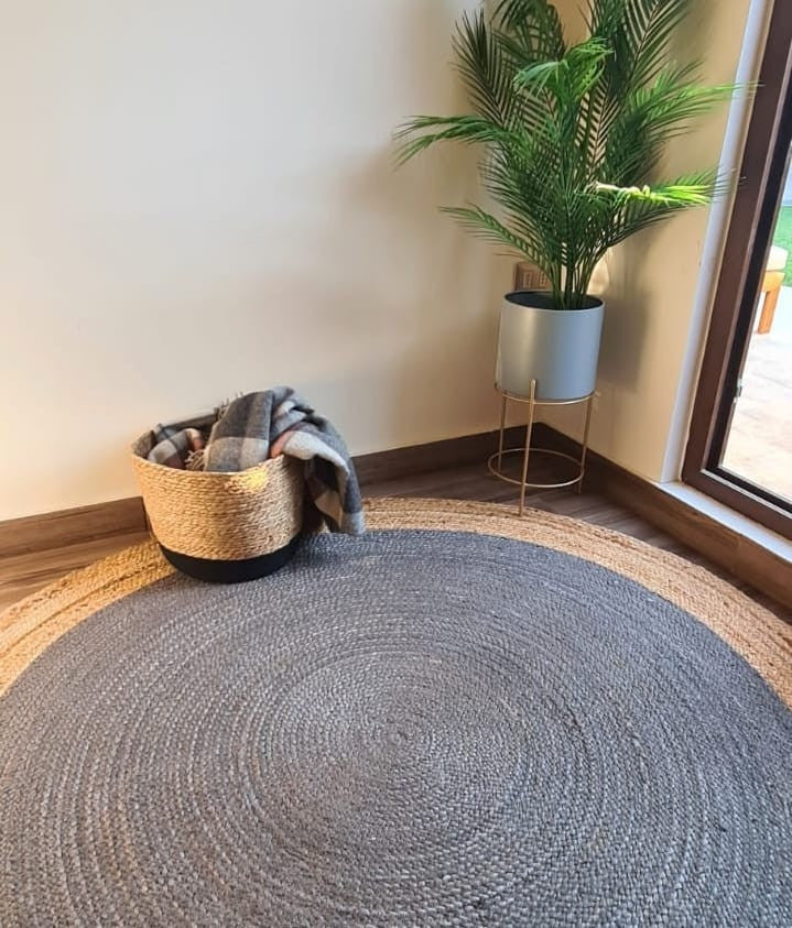 Alfombra Yute Jaipur Gris