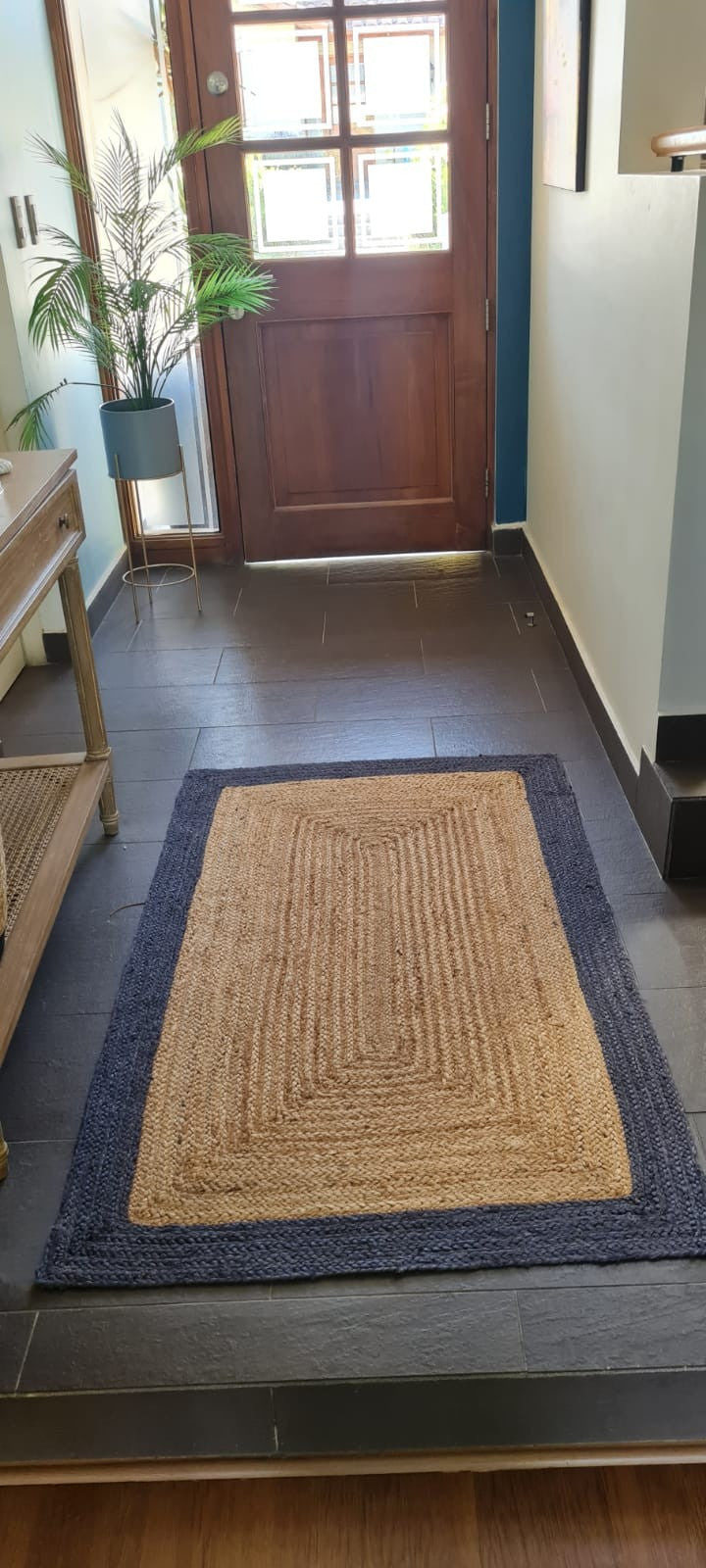 Alfombra Yute Kotah Azul
