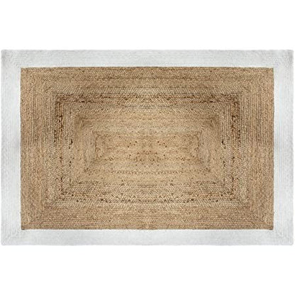 Alfombra Yute Kotah Blanca