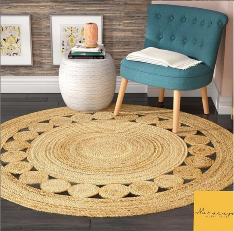 maracuyalfombras  alfombra de yute redonda